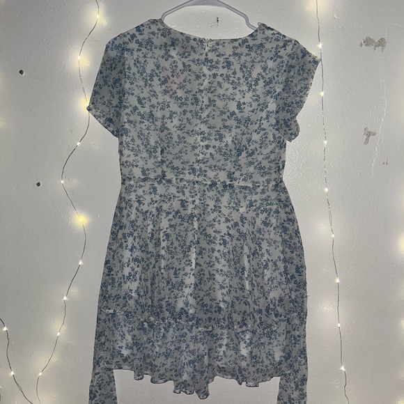 blue rain blue and white romper dress - Picture 4 of 5